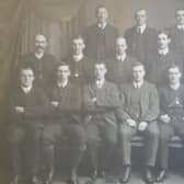 Rangers team photograph from 1907/1908 season, featuring in the middle of the back row Alison's great uncle, Alex Newbigging.