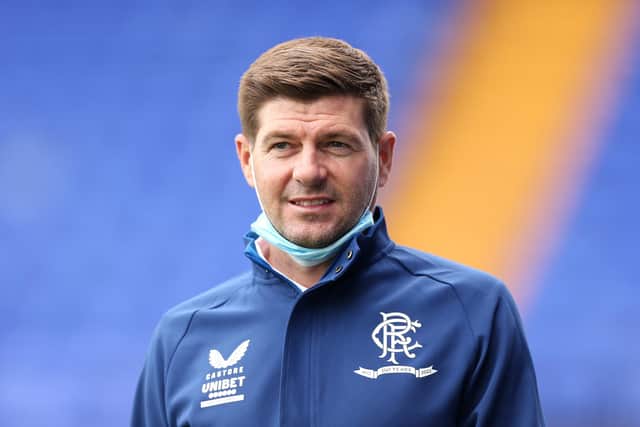 Rangers manager Steven Gerrard will look for his side to maintain their recent dominance of the Old Firm fixture. (Photo by Lewis Storey/Getty Images)