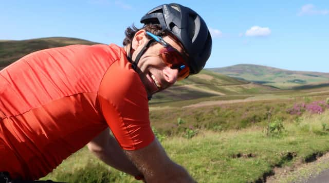 Mark Beaumont takes part in Explore Your Boundaries challenge in East Lothian in the Lammermuir Hills (Photo: Markus Stitz).