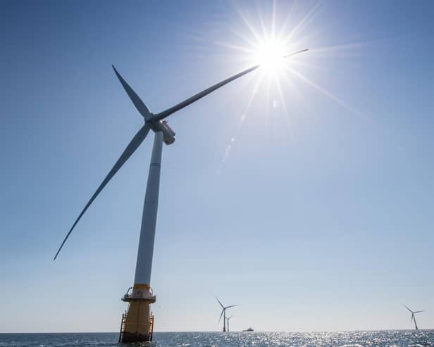 Equinor’s Hywind Scotland wind farm is located off the coast of Peterhead. Picture: Michal Wachucik/Abermedia