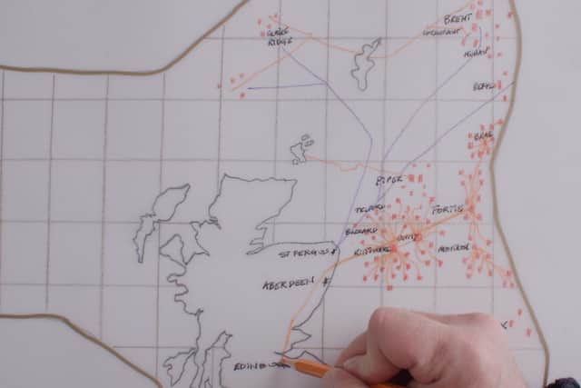 The documentary explains the impressive feat of engineering that has created Scotland's oil and gas network