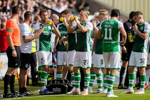 Hibs were booed off by the travelling support following their defeat at St Mirren. (Photo by Craig Williamson / SNS Group)