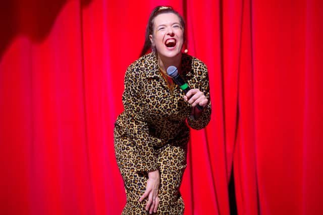 (We Indulge In) A Bit Of Roll Play stars disabled stand-up Rosie Jones as CripGod (Picture: Mihaela Bodlovic)