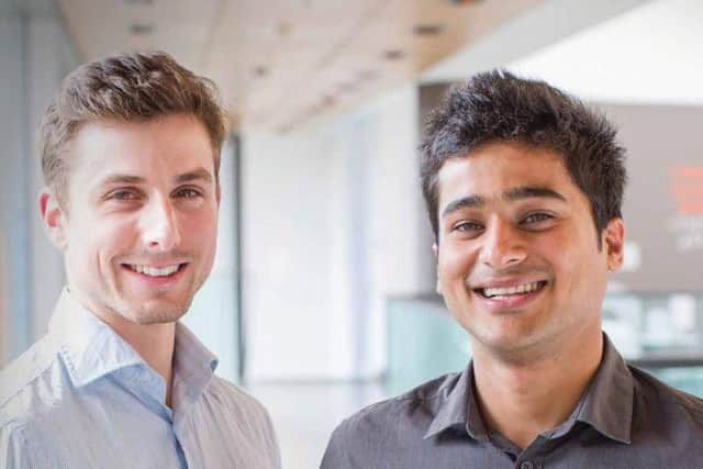 Swipii co-founders Louis Schena, left, and Chitresh Sharma