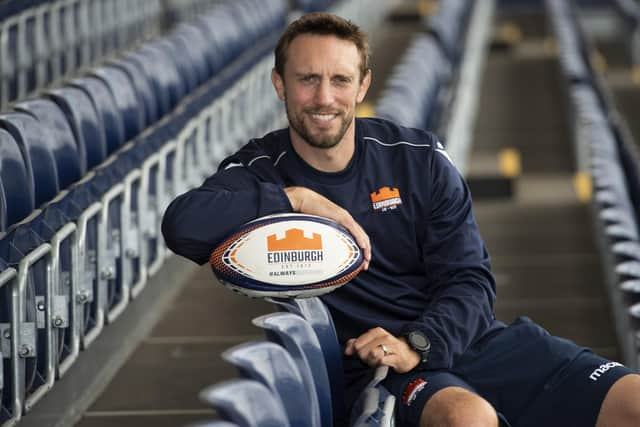 Mike Blair being unveiled as Edinburgh's new head coach in summer 2021. (Photo by Paul Devlin / SNS Group)