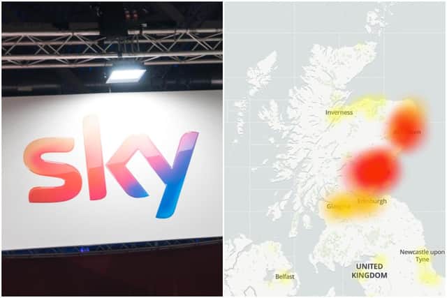 Sky broadband customers across Scotland have been hit with outages today, with Dundee, Glasgow, and Aberdeen among the worst-affected areas.