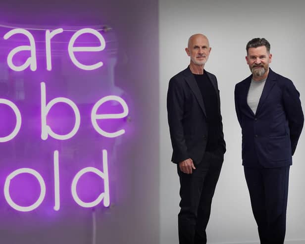 Stac chairman Jim Rowan and Paul Wilson, CEO. Picture: Stewart Attwood