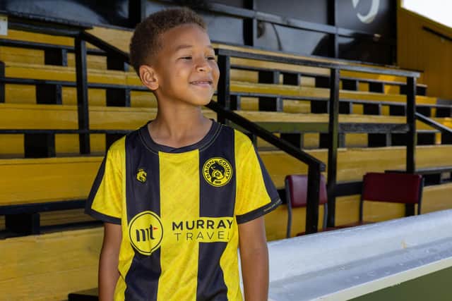 Kit: Theo Chemonges-Murzynowski from the Nairn County Community Football Programme.