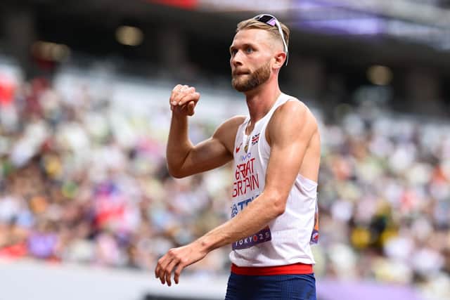 Josh Kerr looks on after competing in the Men's 1500m heats during day two of the World Athletics Championships Tokyo 2025. (Photo by Hannah Peters/Getty Images)