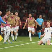 Scott McTominay celebrates scoring the goal that wasn't after VAR intervened (Picture: Jorge Guerrero/AFP via Getty Images)