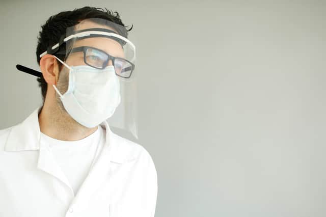Galloway praises 4c Engineering creating 7,000 visors for NHS staff. Picture: contributed.