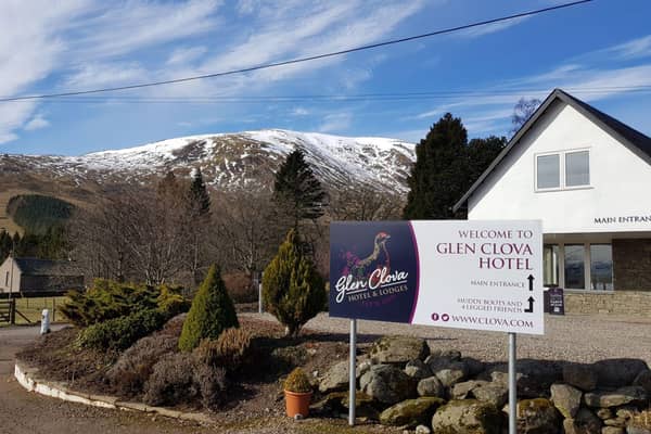 The Glen Clova Hotel is tucked away in the Angus Glens, around 15 miles from Kirriemuir.