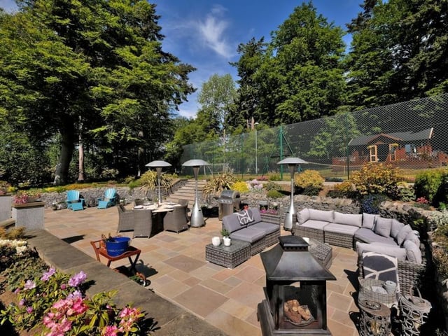 Patio and terrace area.