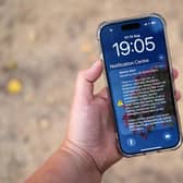 The mobile phone alert sytsem message sent to millions of people on Friday warning them against lighting anything that could spark a wildfre (PictureL Annabel Lee-Ellis/PA Wire)