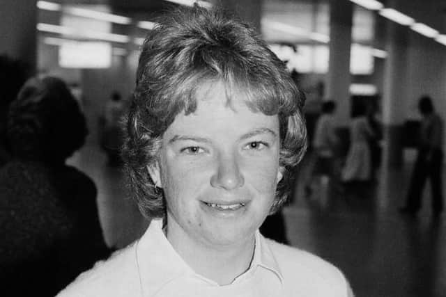 Muriel Thomson pictured during the height of her professional career in 1983. Picture: Daily Express/Hulton Archive/Getty Images.