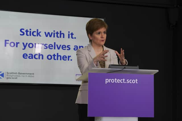 Nicola Sturgeon made the announcement today.