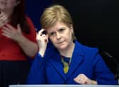 First Minister Nicola Sturgeon. Picture: Lesley Martin/PA