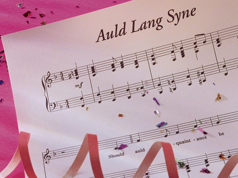 Thought to contain material 'collected' from other sources, rather than being a wholly original work, 'Auld Lang Syne' is sung around the world to welcome the new year, as well as at funerals, graduations and to close events. Containing the familiar opening lines, "Should auld acquaintance be forgot, and never brought to mind? Should auld acquaintance be forgot, and auld lang syne?", the song describes a pair of friends reminiscing and raising a drink 'for old time’s sake'.