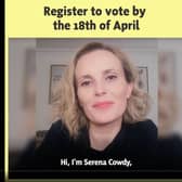 Serena Cowdy appeared in a video posted by the Angus SNP branch