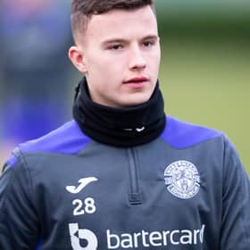 EDINBURGH, SCOTLAND - JANUARY 14: Dylan Tait is pictured during Hibernian media access at Hibernian Training Facility, on January 14, 2022, in Edinburgh, Scotland.  (Photo by Mark Scates / SNS Group)