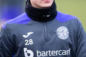 EDINBURGH, SCOTLAND - JANUARY 14: Dylan Tait is pictured during Hibernian media access at Hibernian Training Facility, on January 14, 2022, in Edinburgh, Scotland.  (Photo by Mark Scates / SNS Group)