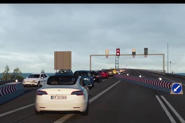 A simulation of the automated barriers in use. Picture: SPIE