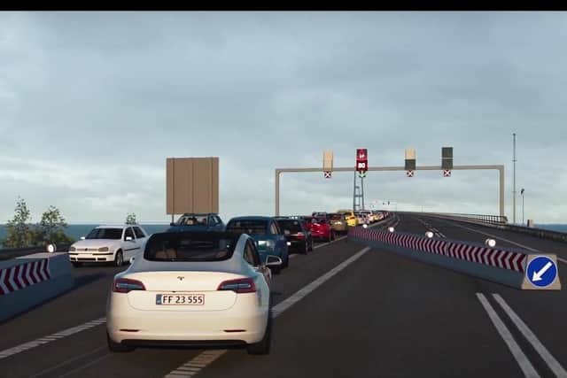 A simulation of the automated barriers in use. Picture: SPIE