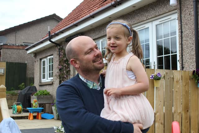 Mr Arnott said his five-year-old Lily loves playing dress up and dancing but can't attend dance classes because of her health conditions.