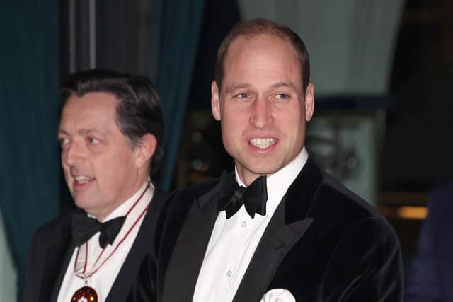 Prince William, Prince Of Wales smiles as he attends London's Air Ambulance Charity Gala Dinner (Photo by Chris Jackson/Getty Images)