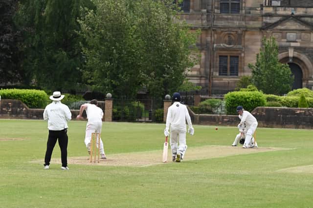 Action from Hamilton Crescent as West of Scotland enjoyed a 106-run victory over Dumfries. Picture: John Devlin
