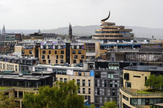 The St James Quarter recently introduced a new feature on Edinburgh's skyline (Picture: Ian Georgeson)