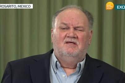 Thomas Markle appeared on ITV's GMB the morning after his daughter and son-in-law took part in an Oprah Winfrey interview (Picture: ITV)