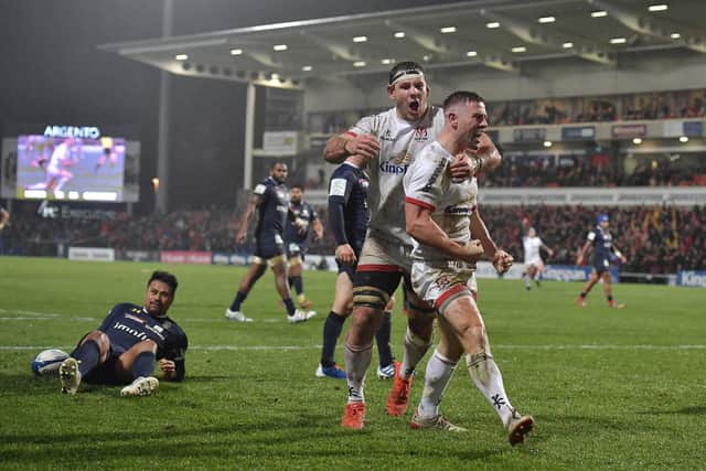 It won't be packed like this Euro clash with Clermont Auvergne in November but Ulster's Kingspan Stadium will have a crowd on Friday. Picture: Charles McQuillan/Getty Images