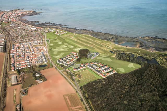 An artist's aerial vision for the project at Dunbar