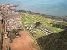 An artist's aerial vision for the project at Dunbar