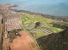 An artist's aerial vision for the project at Dunbar