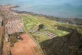 An artist's aerial vision for the project at Dunbar