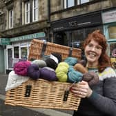 Jessica James-Thomson outside her Ginger Twist shop in the Abbeyhill area of Edinburgh. Picture: Greg Macvean.