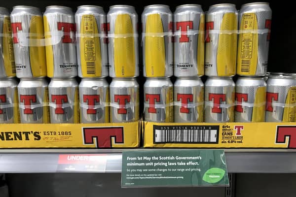 Tennent's lager for sale in an Edinburgh supermarket. Picture: Jane Barlow/PA Wire