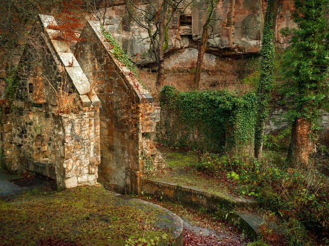 Starting at Rosslyn Chapel - which attracts thousands of tourists in summer thanks to its starring role in Dan Brown's Da Vinci Code - the easy-to-follow Roslin Glen walk also takes in the River North Esk, an ancient gunpowder mill (pictured), and the dramatic ruins of the 16th century Rosslyn Castle.
