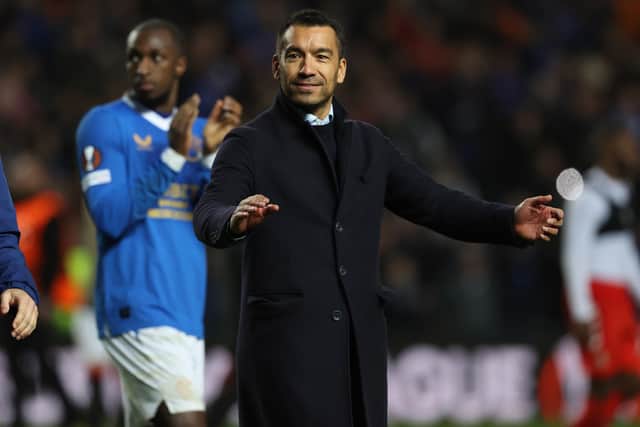 Rangers manager Giovanni van Bronckhorst.