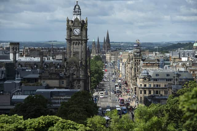 Edinburgh's Princes Street is blessed with wonderful views across to the Old Town and Castle (Picture: Oli Scarff/AFP via Getty Images)