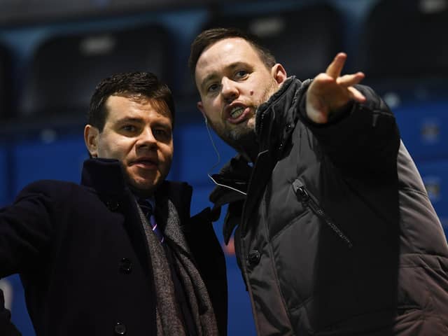 Rangers manager Michael Beale (right) says he has lost a 'great ally' with the departure of sporting director Ross Wilson. (Photo by Craig Williamson / SNS Group)