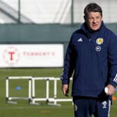 John Carver during Scotland National Team Training at the Oriam, on October 06 , 2021, in Edinburgh, Scotland. (Photo by Craig Williamson / SNS Group)