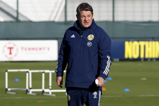 John Carver during Scotland National Team Training at the Oriam, on October 06 , 2021, in Edinburgh, Scotland. (Photo by Craig Williamson / SNS Group)