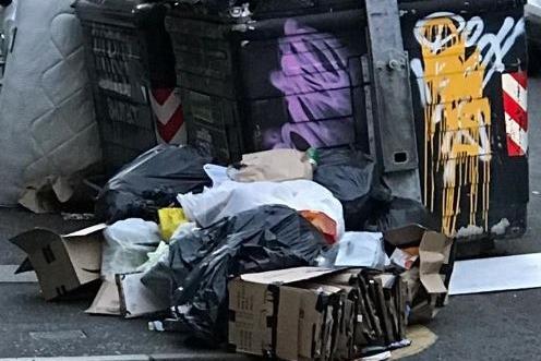 Many have taken to social media about the litter and the smell