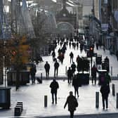 A view of Buchanan Street in Glasgow City Centre during lockdown tier 4.