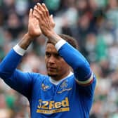 Rangers captain James Tavernier applauds the away support at Celtic Park after the 1-1 draw in Sunday's final Old Firm match of the season. (Photo by Ian MacNicol/Getty Images)