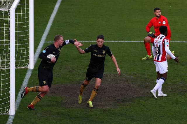 Heerenveen midfielder Joey Veerman, centre, is wanted by Rangers and Verona. Picture: Getty