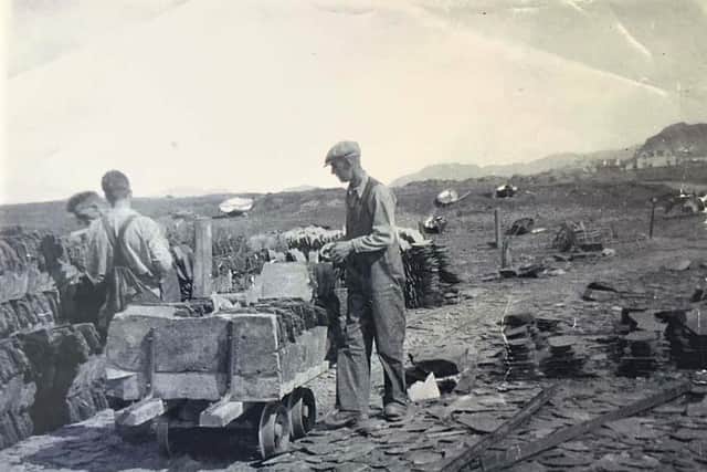 Luing was once home to around 600 people with the slate industry offering stead employment for many. After the World Wars, production fell away with the rise of imports and the growing popularity of tiles. PIC: Luing History Group.